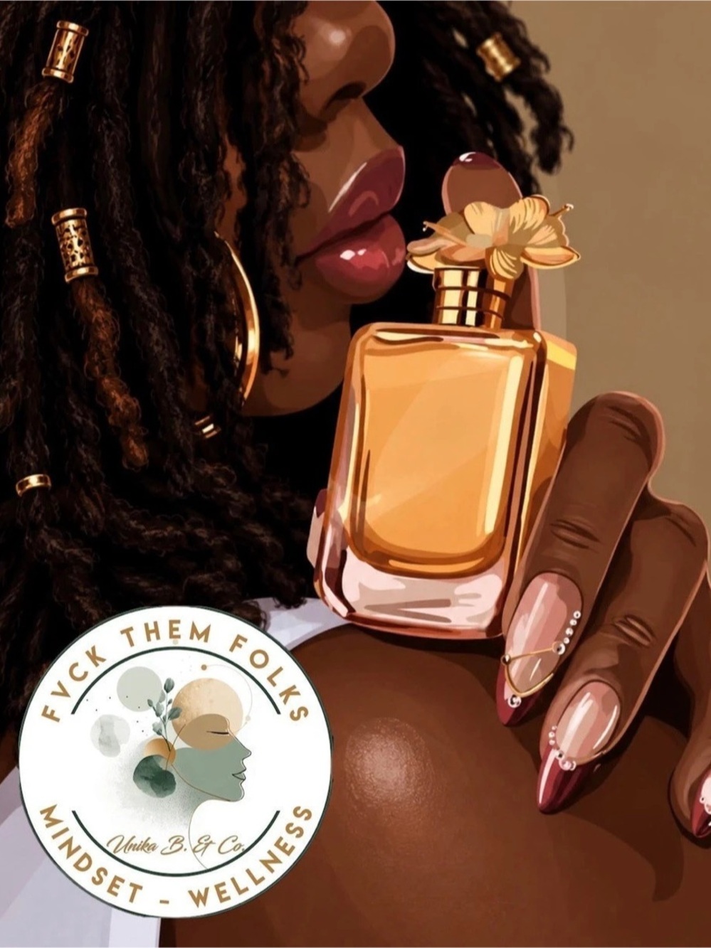 Unika B. & Co. Body Oil Print Art